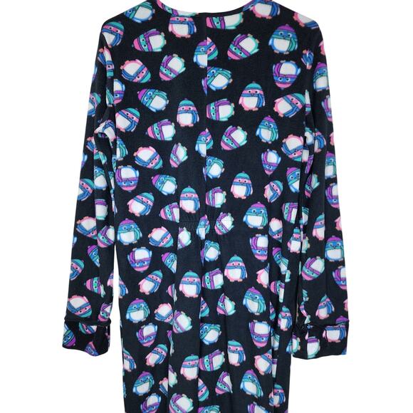 Tarea Medium Black Penguin Print Onesie Pajamas - Picture 4 of 10